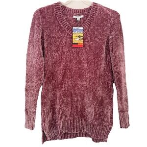 New with Tag Orvis Ladies' Chenille Tunic Sweater, Pink SZ- Medium